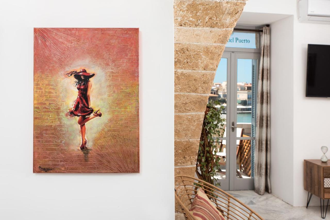 Vista Del Puerto Apartman Hriszí Aktí Haniá Kültér fotó