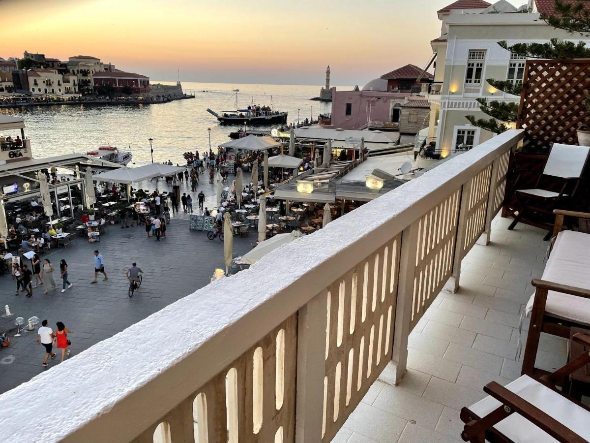 Vista Del Puerto Apartman Hriszí Aktí Haniá Kültér fotó